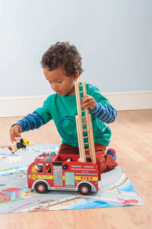 Fire Engine Set Le Toy Van - Earth Toys - 2
