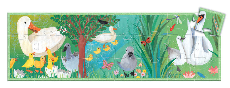 The Ugly Duckling - 24pc Silhouette Puzzle - Earth Toys - 2