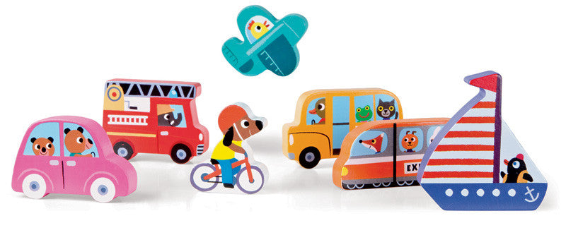 Vehicles Chunky Puzzle - Earth Toys - 2