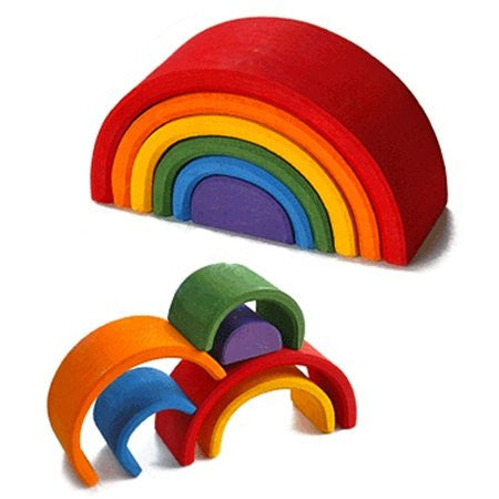 Wooden Stacking Rainbow - Earth Toys - 5